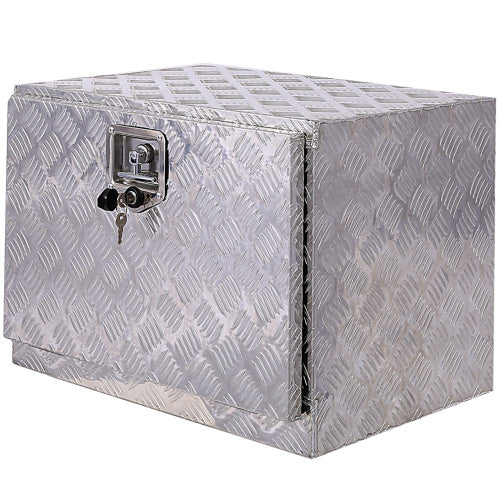 24inch Aluminum Tool Box,heavy Duty Truck Bed Tool Box,outdoor Trailer Pickup Storage Tool Box,RV Storage Organizer,underbody Box W Lock Keys,silver