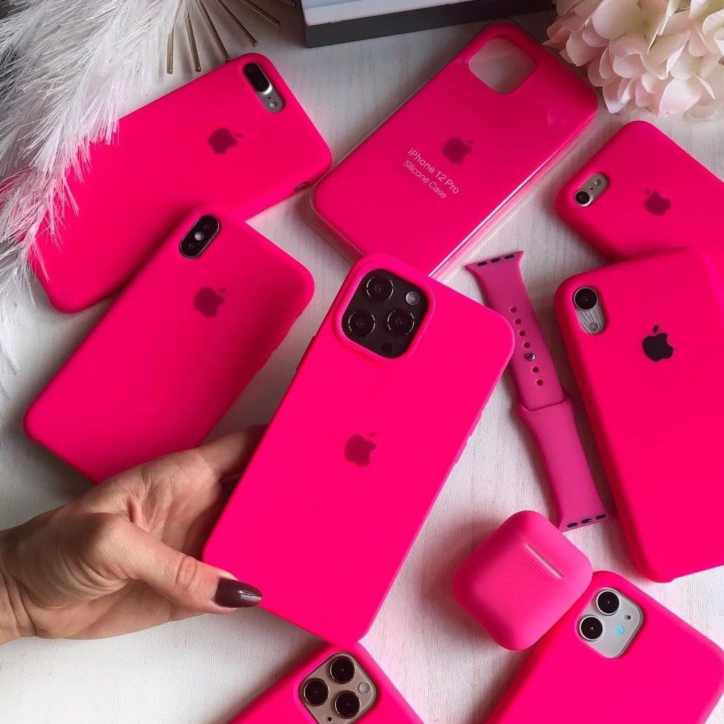 iPhone Silicone Case (Firefry Rose)