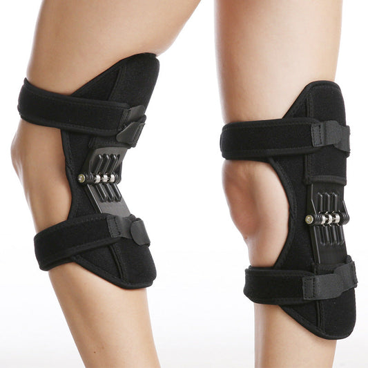 Adjustable Knee Support Brace with Dual Spring Stabilizers