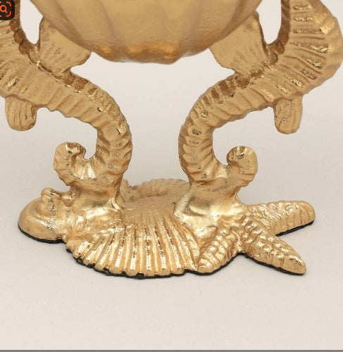 Decorative Bowl With Antique Gold Finish-Table Decor