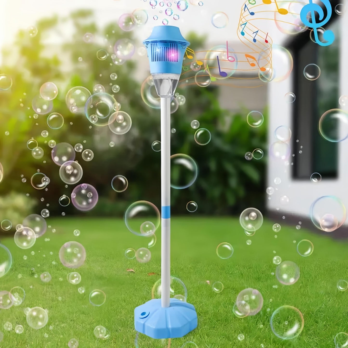 Automatic Street Light Shaped Bubble Machine, Suitable For Children And Families, Bringing Summer Fun And Outdoor Activity Experience