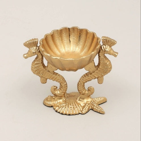 Decorative Bowl With Antique Gold Finish-Table Decor