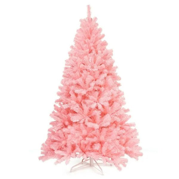 6ft Pink Christmas Tree - 1036 Flourishing Branch Tips For Dreamy Festive Ambiance