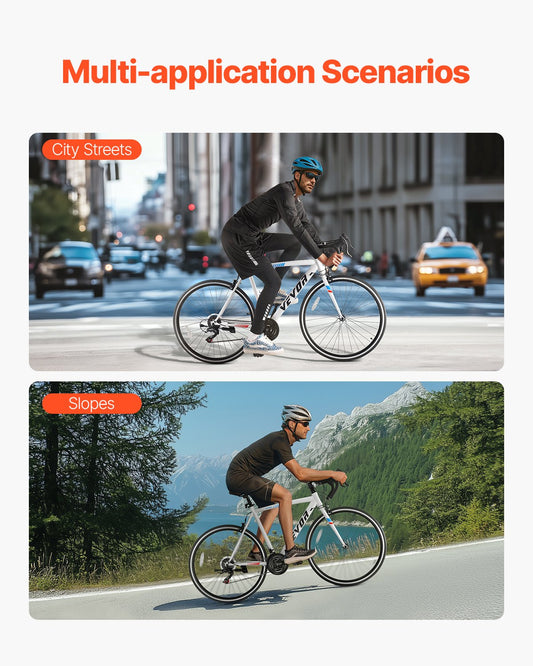 Road Bike, 700C Wheels Racing Bike, SHIMANO 21 Speeds Drivetrain City Commuter Road Bicycle, Urban Adult Sport Bicycle With Carbon Steel Frame, Drop Bar, Caliper Brake, For Men And Women