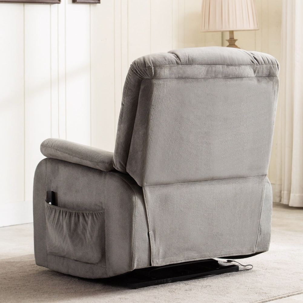 Heavy Duty and Safety Power Lift and Recliner Soft Fabric Upholstery Recliner for Living Room