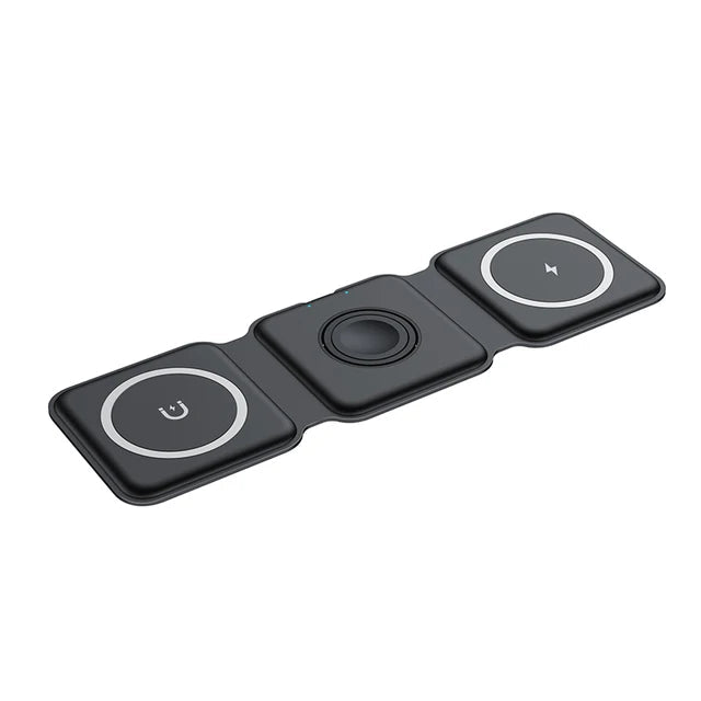 3-in-1 Magnetic Multi-function Charger Folding Wireless Charger for Xiaomi Apple Phone Headset Watch Airpods Charger