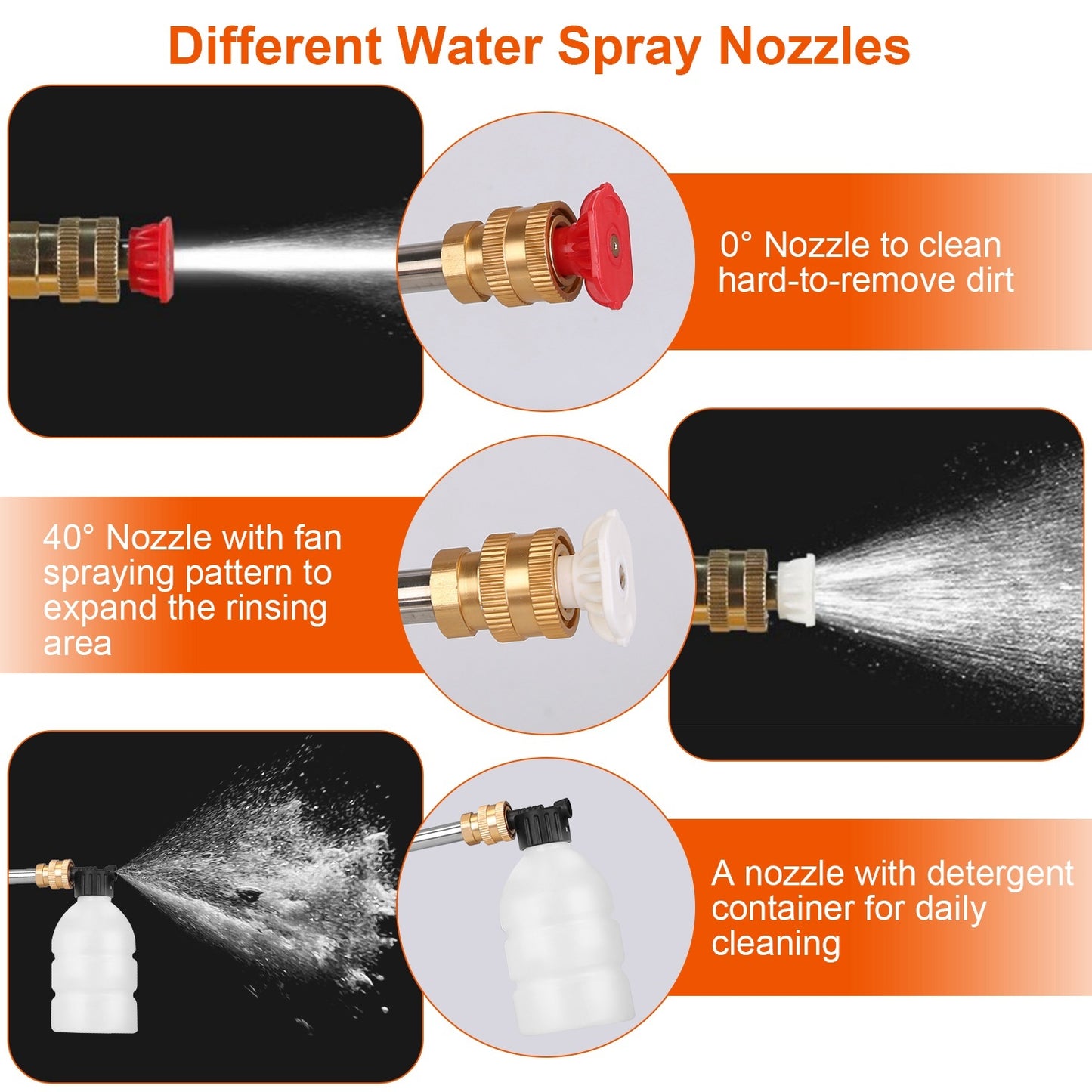 Cordless Pressure Washer Portable Electric Power Washer High Pressure Water Sprayer 363PSI Car Washer Cleaner With 12000mAh 48V Rechargeable Battery And Charger 2 Nozzles