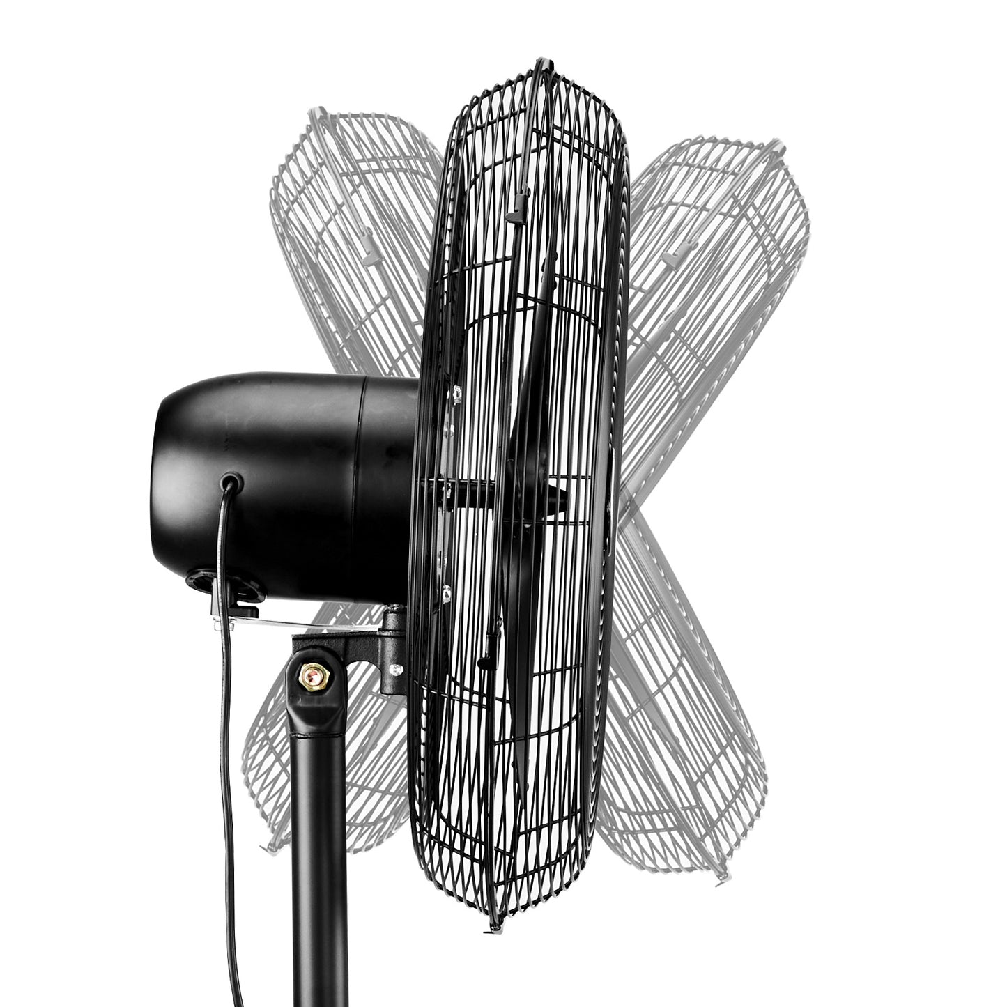US MFJ-E50 Electric Fan, 20 Inches, Three-leaf Aluminum Fan, Industrial Floor Fan
