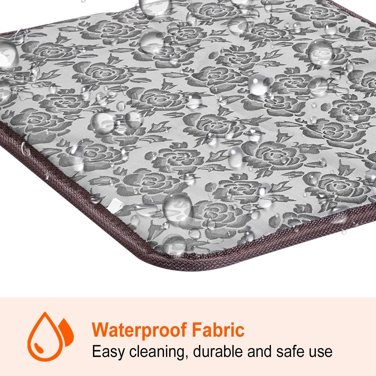 1Pc Pet Heating Pad Dog Cat Electric Heating Mat Waterproof Adjustable Warming Blanket With Chew Resistant Steel Cord Case