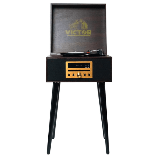 Victor Newbury 8-in-1 Music Center Espresso - Refurbished