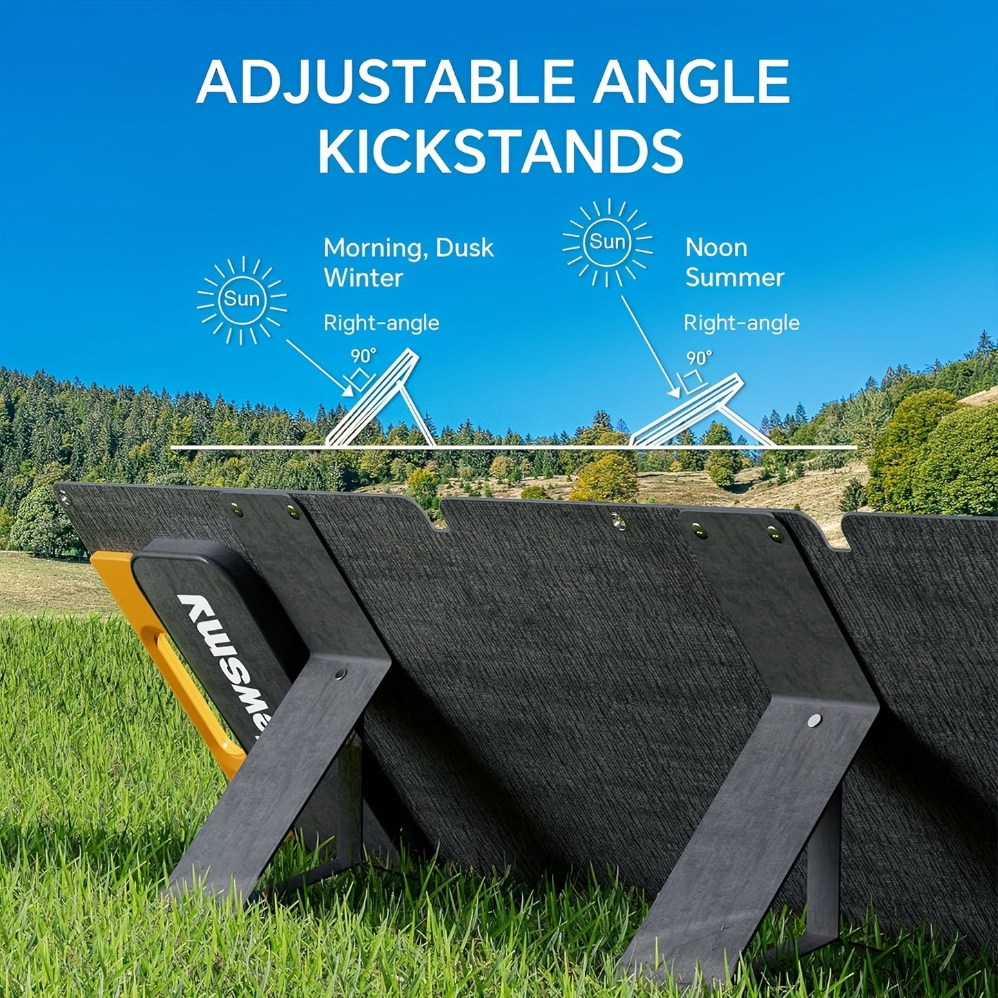 100W Portable Foldable Solar Charging Panel - High Efficiency With USB-C PD3.0, USB-A QC3.0 And DC 20V Output, Lightweight And Compact Design For Camping, Hiking, RV Outings And Outdoor Adventures