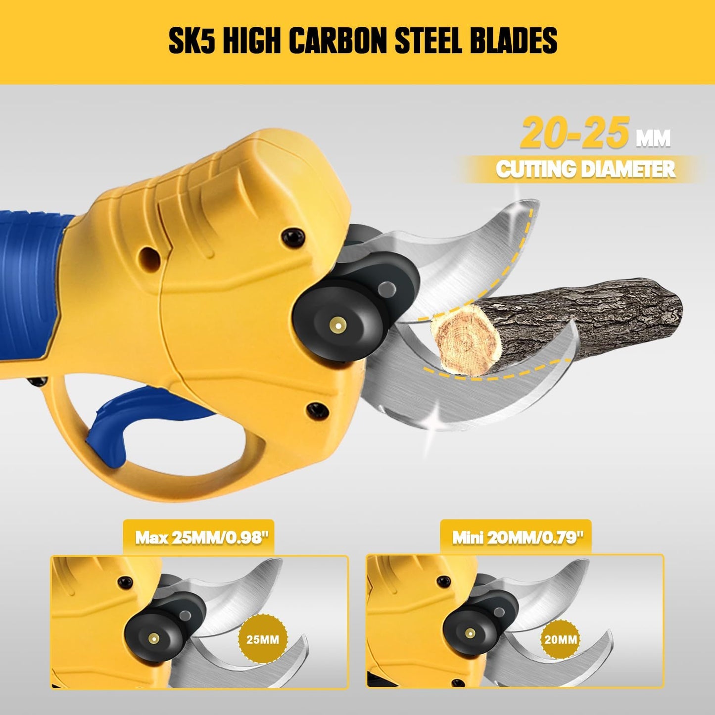 Mellif Electric Pruning Scissors Are Compatible With Dewalt 20V Max Battery - Tool Only Battery-Free, Cordless Garden Pruner
