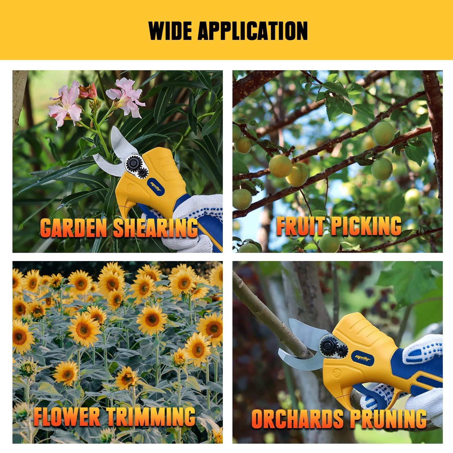 Mellif Electric Pruning Scissors Are Compatible With Dewalt 20V Max Battery - Tool Only Battery-Free, Cordless Garden Pruner