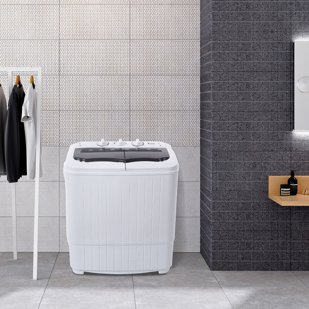 US XPB35-ZK35 14.3 Lb Washing Machine, Double Drum With Drain Pump, Plastic, Semi-Automatic