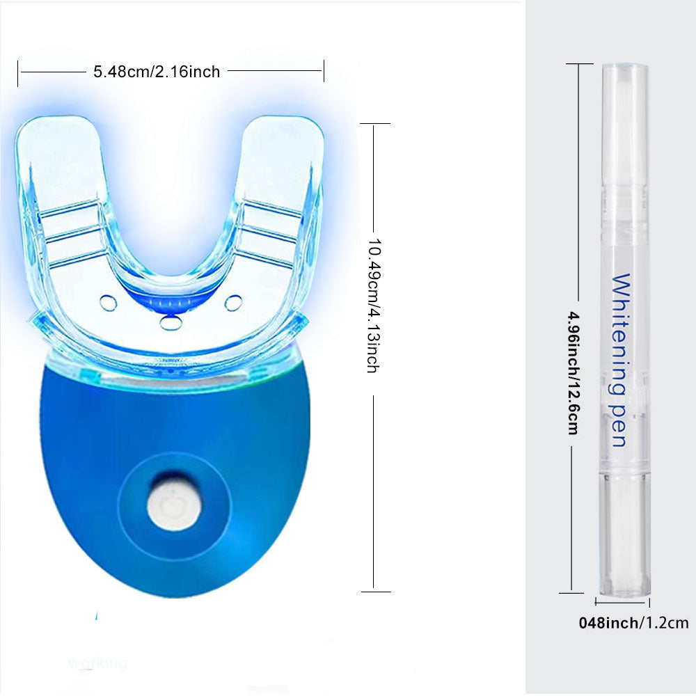 Teeth Profession Kit - 5X LED Light Tooth With 3pcs Pens,1 Desensitization Pen,1 Mouth Trays Restores Your White Smile,pefect Gift For Girlfriend