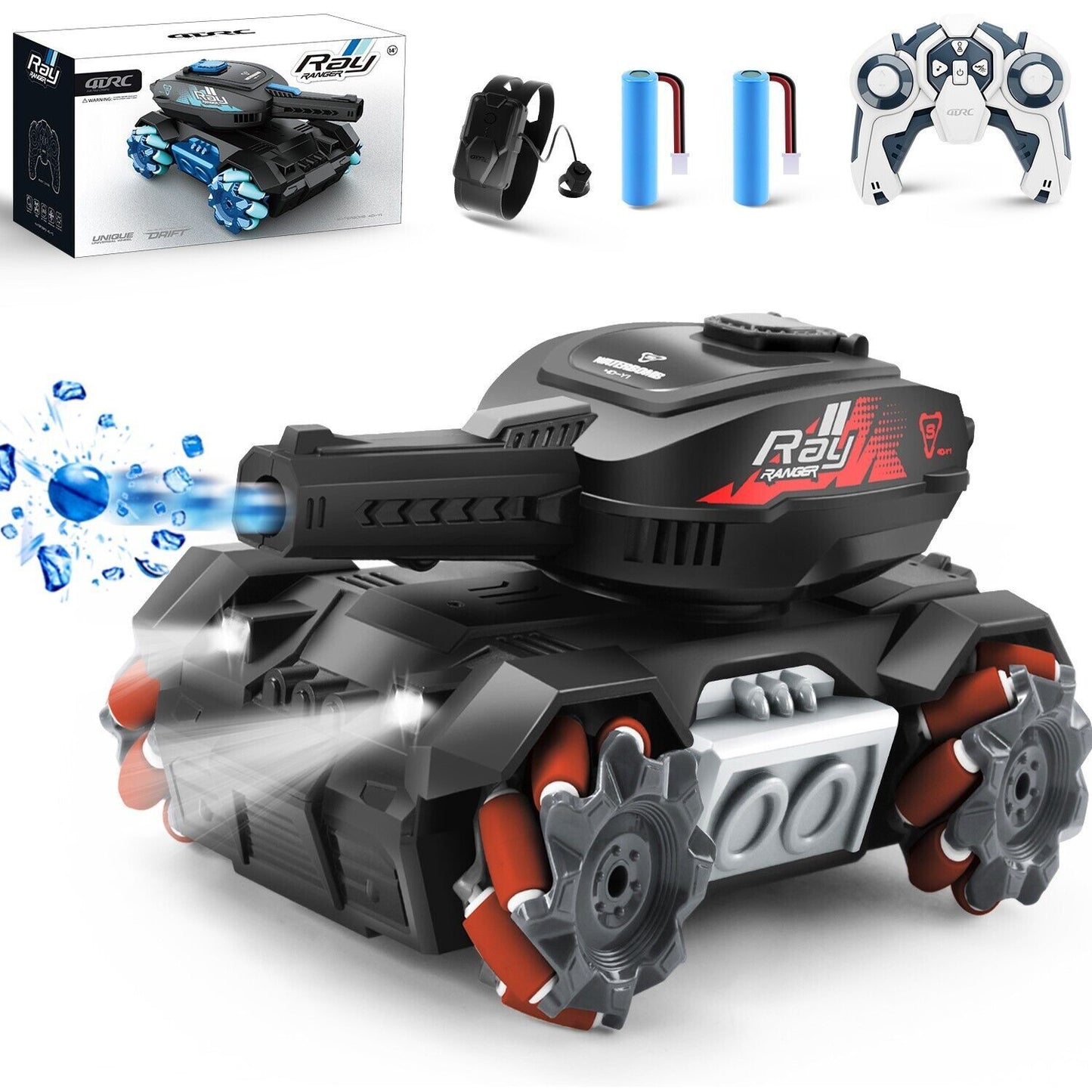 2025 Y1 RC Truck Drift Gesture Car, Rc Crawler Scale Water Bullet Shooting,All Terrain 4WD Battle Stunt Car With 360 Rotating, Lights Music Birthday Gifts,RED.Logistics Is Randomly Sent By USPS,FEDEX