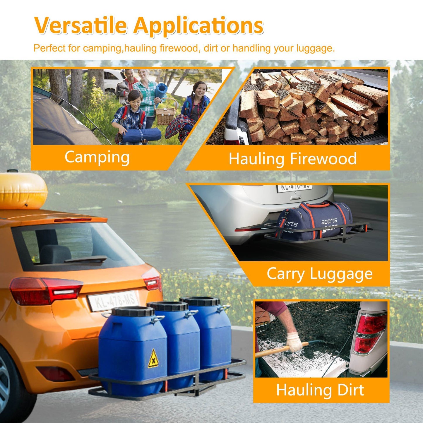 51 X 17.6 X 5 In Cargo Basket