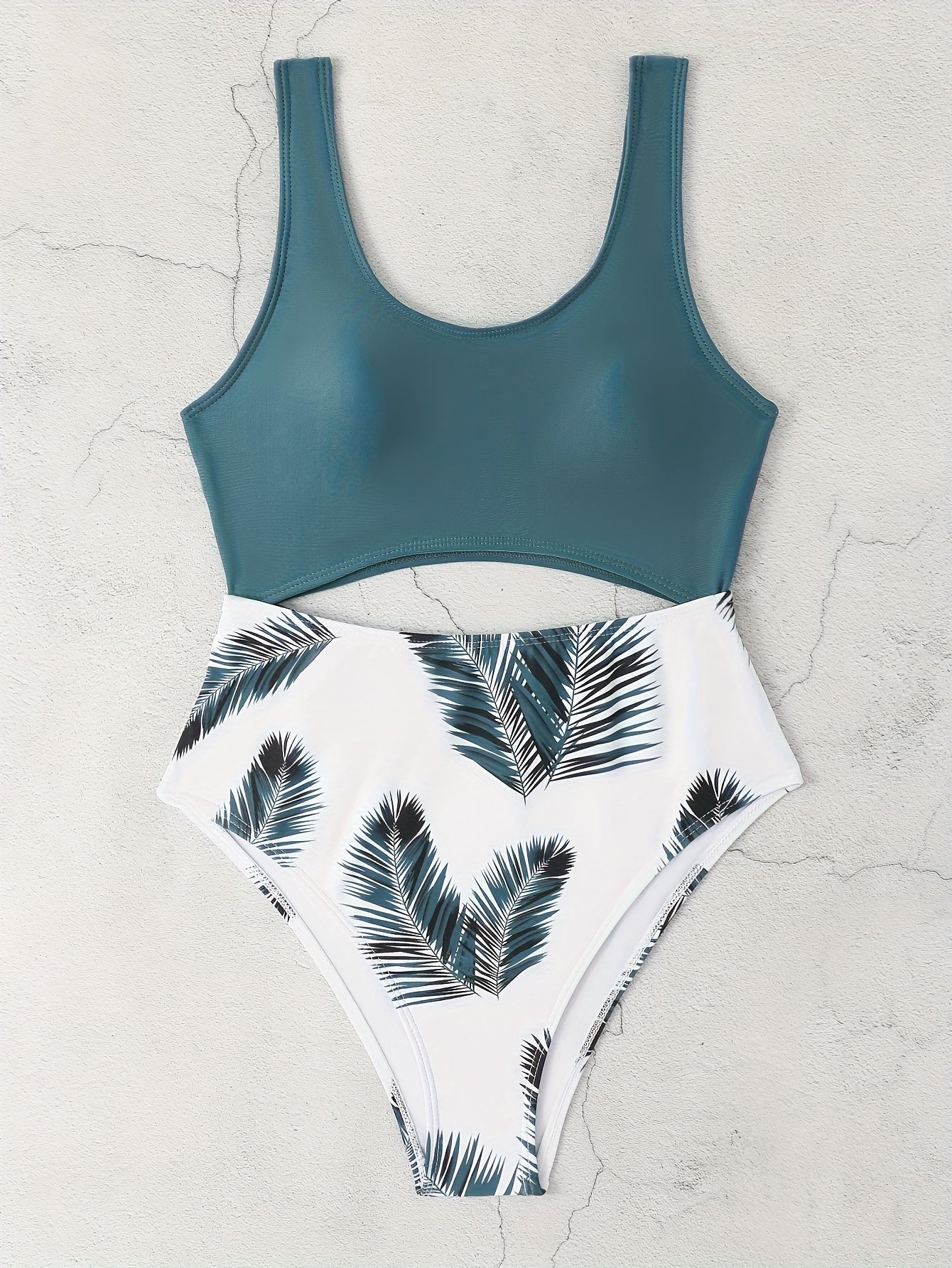 Women's Fashionable One-piece Swimming Suit, Sexy Backless Solid-color All-in-one Swimsuit, Beach Style.