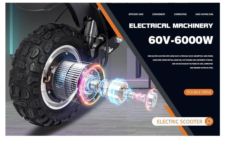 High Safety Level Two-wheeled Intelligent Balance Electric Long-range Electric Off-road Scooter