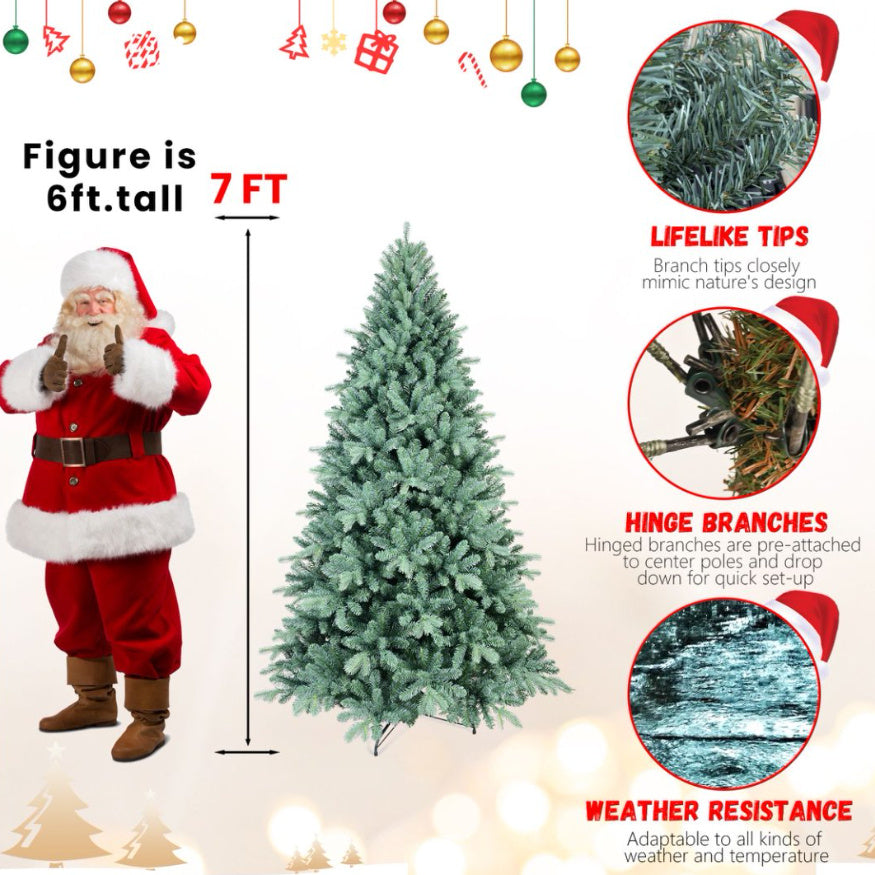 6ft Blue PE PVC Hybrid Automatic Tree Steel Wire Wire
