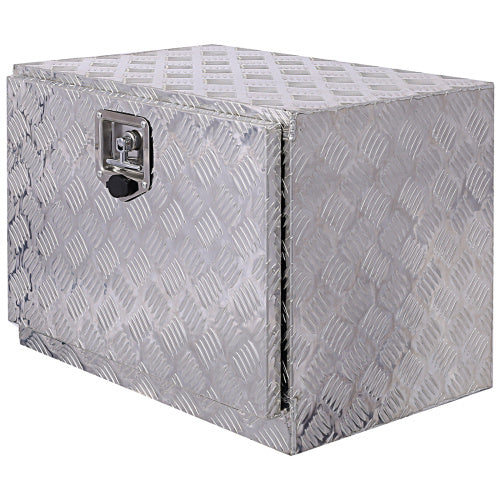 24inch Aluminum Tool Box,heavy Duty Truck Bed Tool Box,outdoor Trailer Pickup Storage Tool Box,RV Storage Organizer,underbody Box W Lock Keys,silver