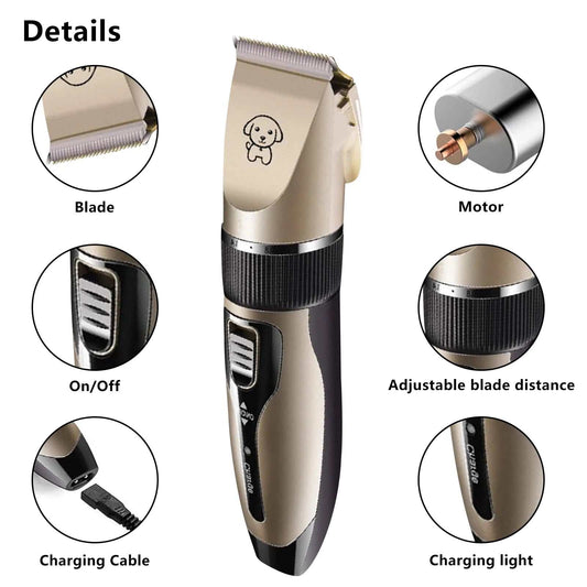 Rechargeable Dog Clippers, Low Noise