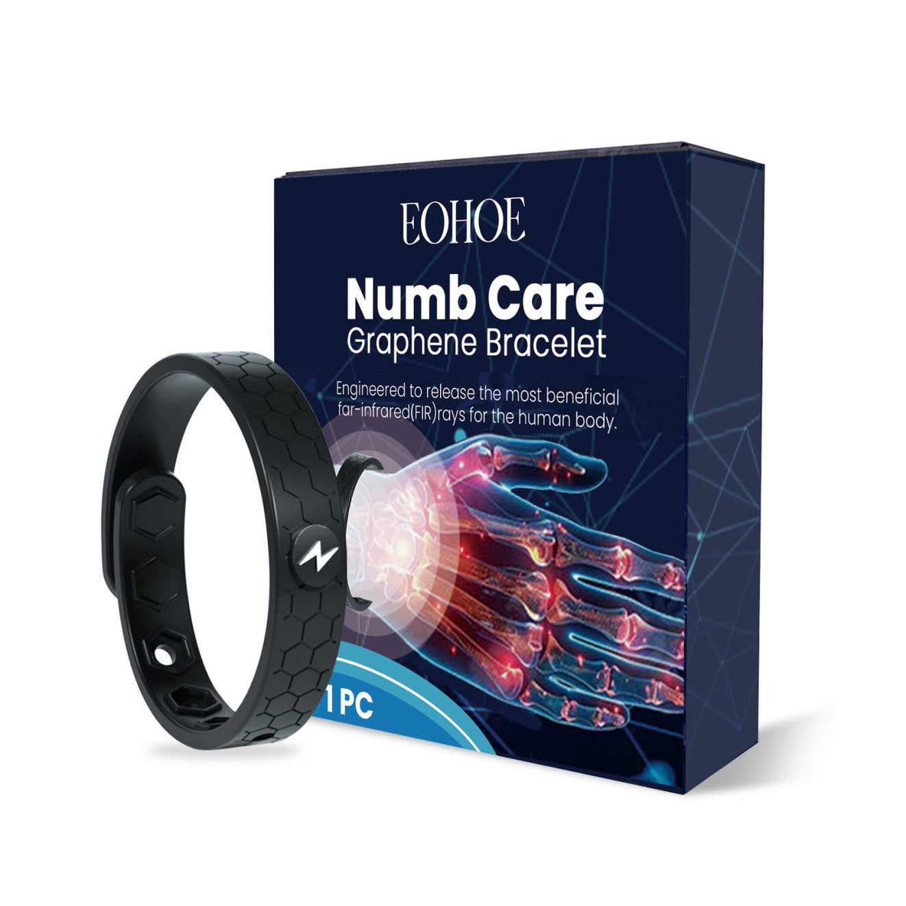 EOHOE Graphene Bracelet Hand Daily Decoration Portable Body Care Wrist Bracelet