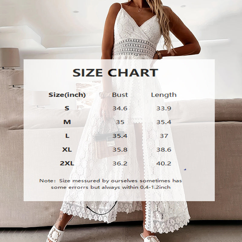 Women's Summer Elegant Lace Jumpsuit - V-Neck Sleeveless Romper With Intricate Detailing