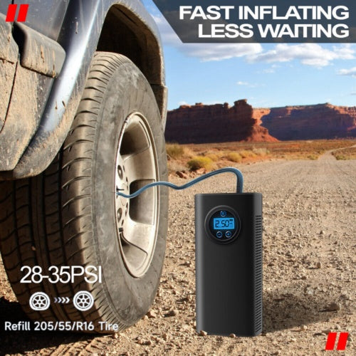LCD Electric Battery Air Car Bicycle Tyre Compressed Air Compressor 150PSI