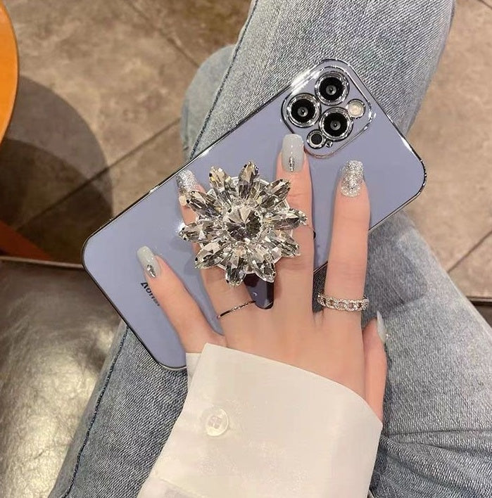 Diamond Encrusted Women's Retractable Folding Portable Lazy Phone Holder