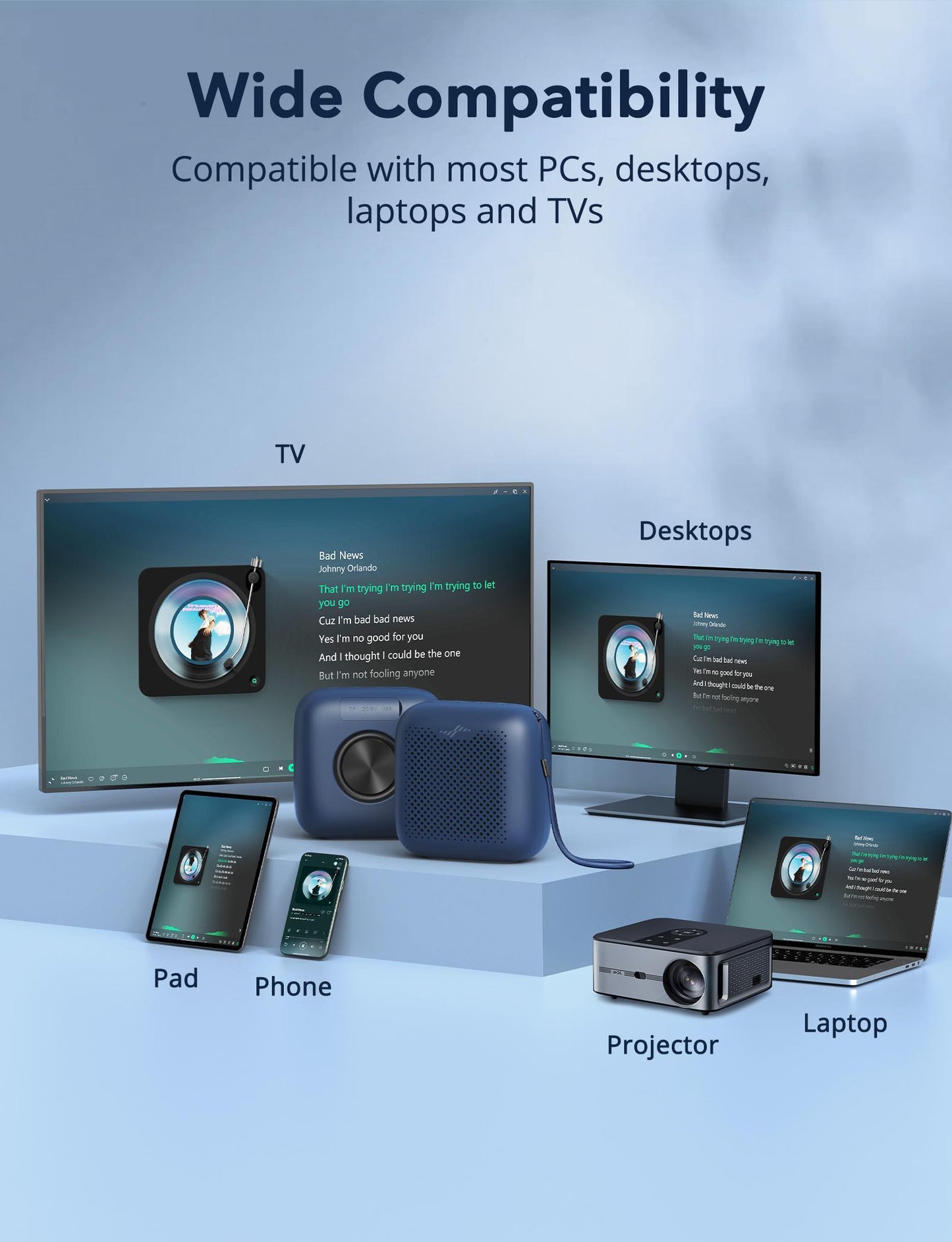 US Stock Fast Shipping VS1 Mini Portable Bluetooth Speaker