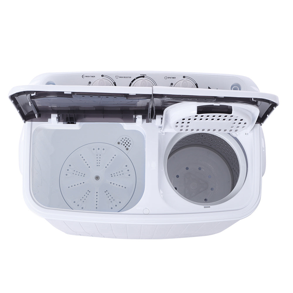 US XPB35-ZK35 14.3 Lb Washing Machine, Double Drum With Drain Pump, Plastic, Semi-Automatic