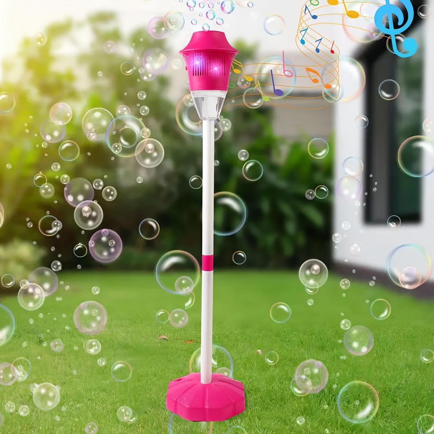 Automatic Street Light Shaped Bubble Machine, Suitable For Children And Families, Bringing Summer Fun And Outdoor Activity Experience