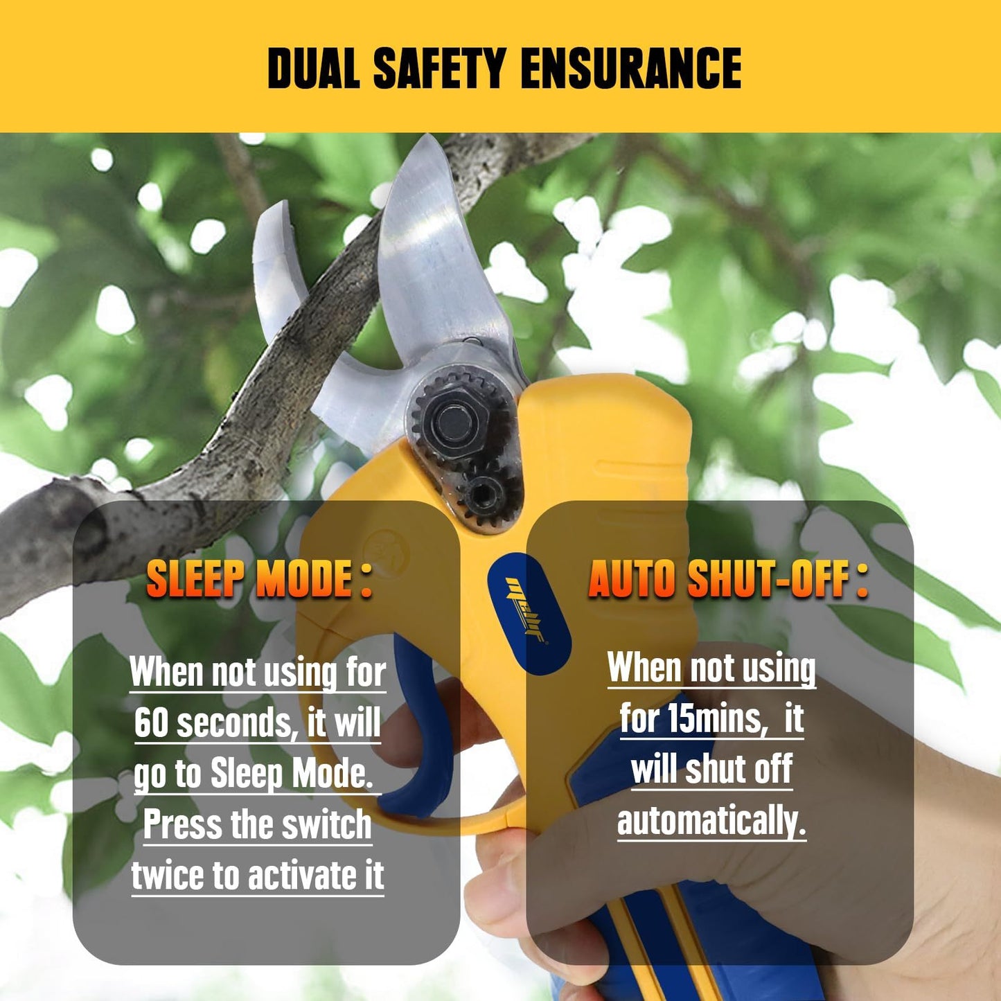 Mellif Electric Pruning Scissors Are Compatible With Dewalt 20V Max Battery - Tool Only Battery-Free, Cordless Garden Pruner