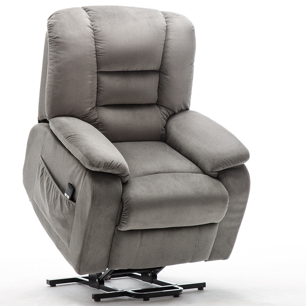 Heavy Duty and Safety Power Lift and Recliner Soft Fabric Upholstery Recliner for Living Room