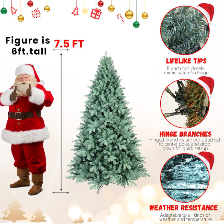 6ft Blue PE PVC Hybrid Automatic Tree Steel Wire Wire