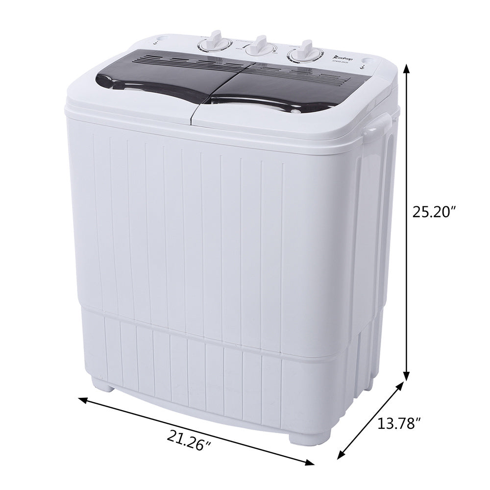 US XPB35-ZK35 14.3 Lb Washing Machine, Double Drum With Drain Pump, Plastic, Semi-Automatic