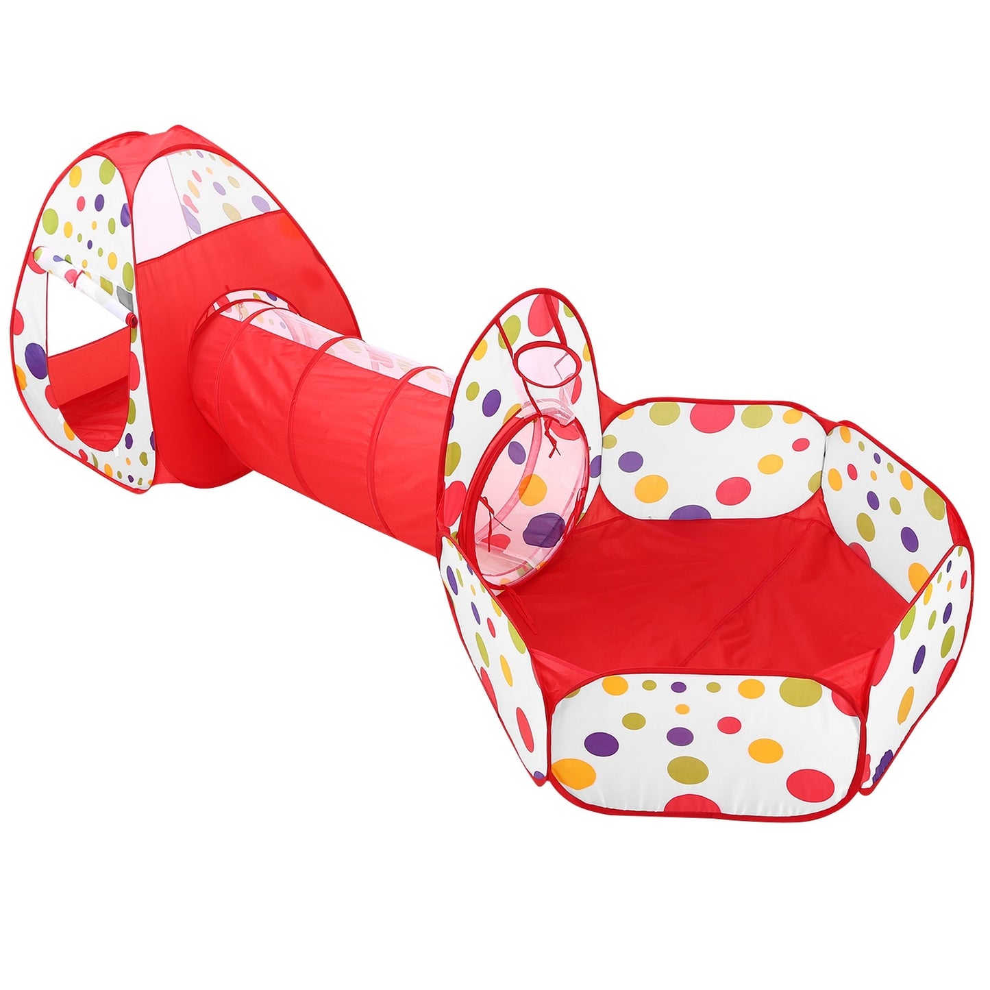 1Pc 3 In 1 Child Crawl Tunnel Tent Kids Play Tent With Storage Bag For Indoor Outdoor Travel Balls Not Included