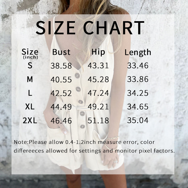 Womens Summer Casual Sleeveless Rompers Stylish Strappy Spaghetti Strap Loose Shorts Jumpsuit With Pockets