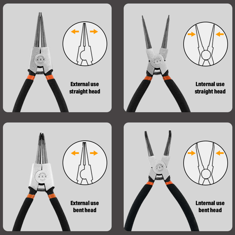 9-inch Snap Pliers 4-piece Set, Model SKQ-009