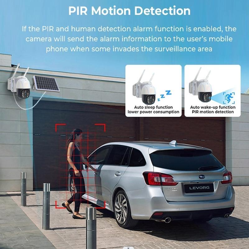 Solar Power Permanently And Reliably Powers Surveillance Cameras For Property Protection And Monitoring