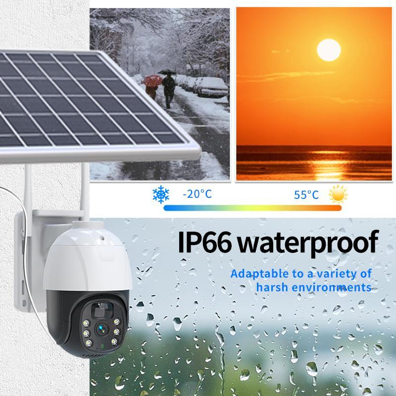 Solar Power Permanently And Reliably Powers Surveillance Cameras For Property Protection And Monitoring
