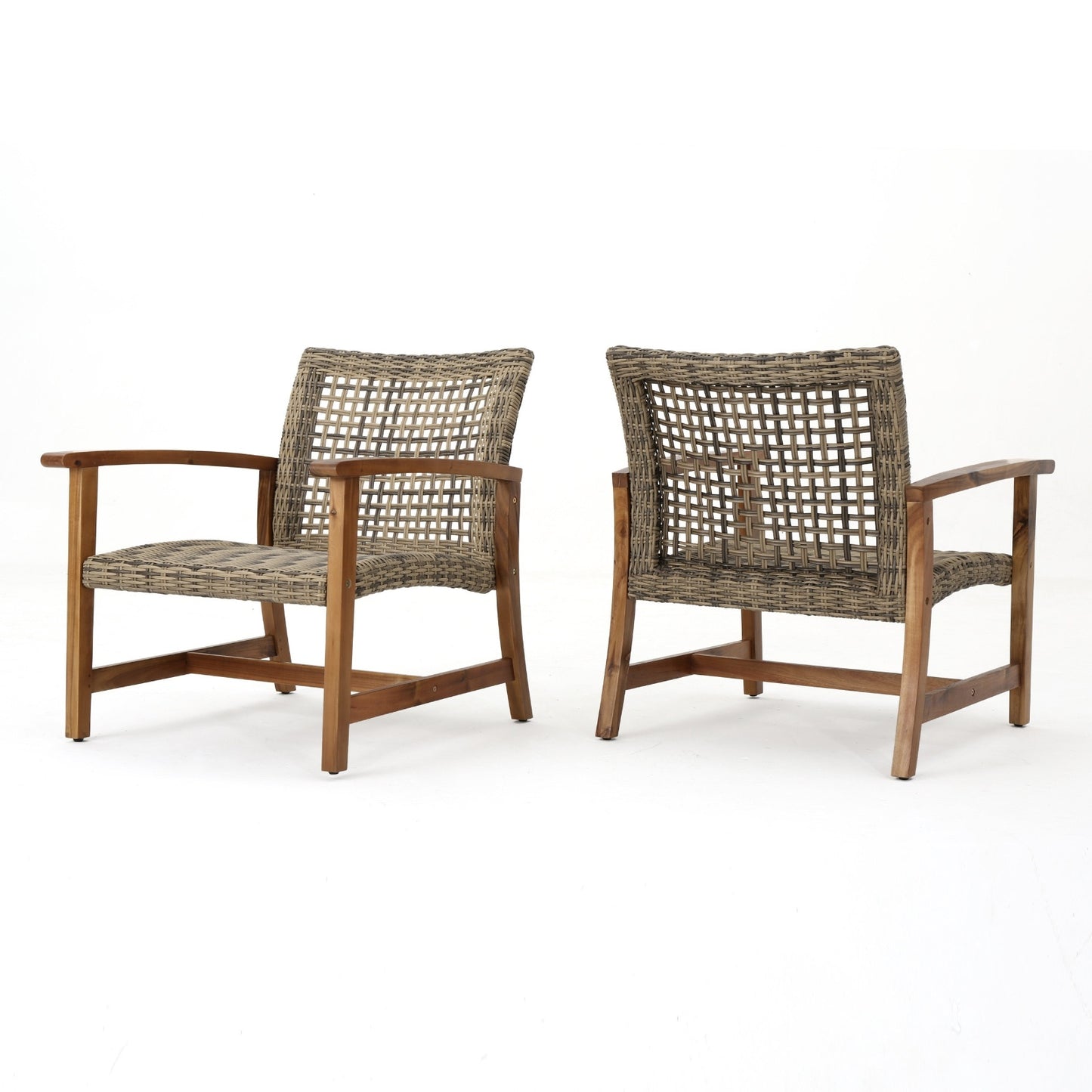 HAMPTON WOOD WICKER CLUB CHAIR