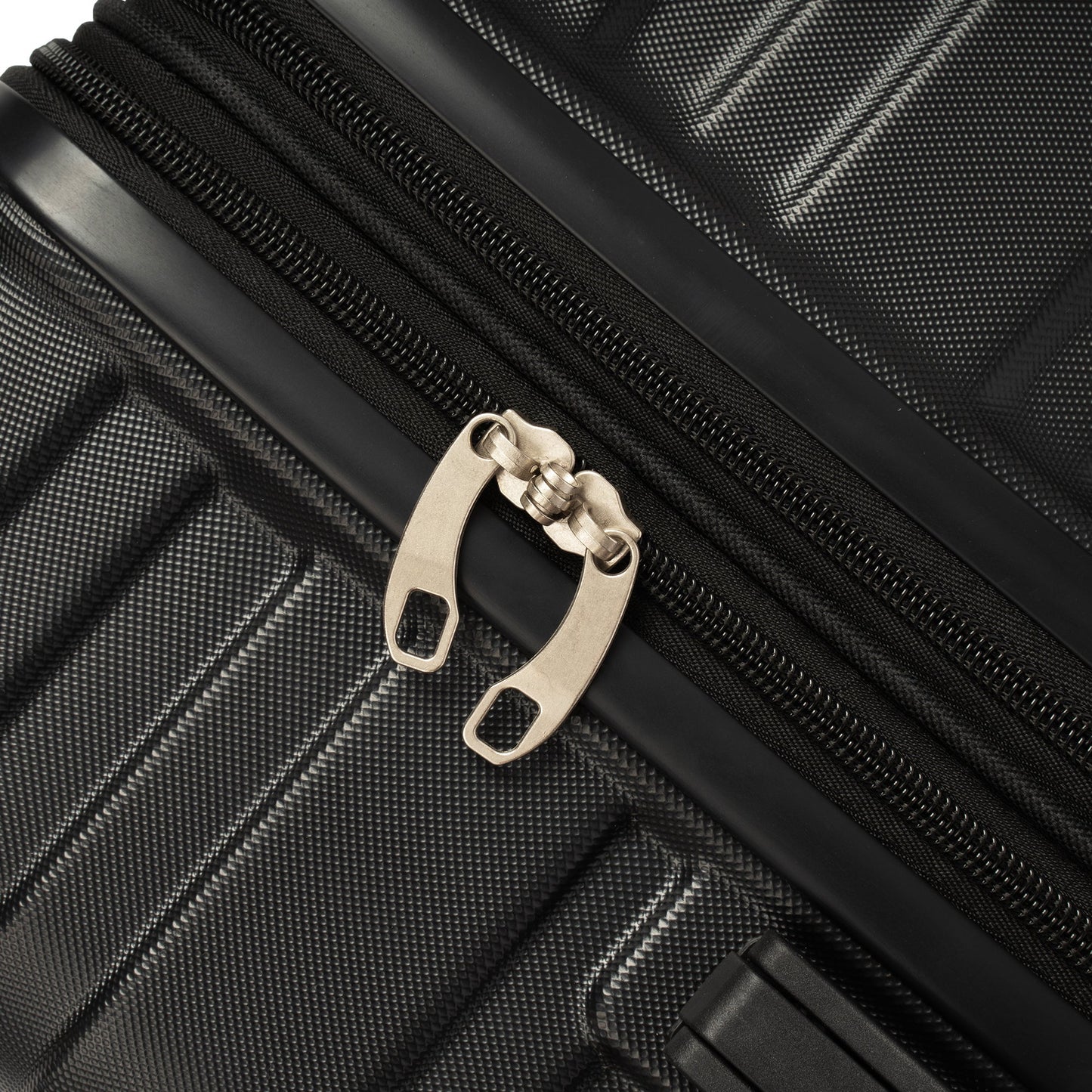 Hardshell Luggage Sets 3 Pcs Spinner Suitcase with TSA Lock Lightweight 20''24''28'' Black + ABS