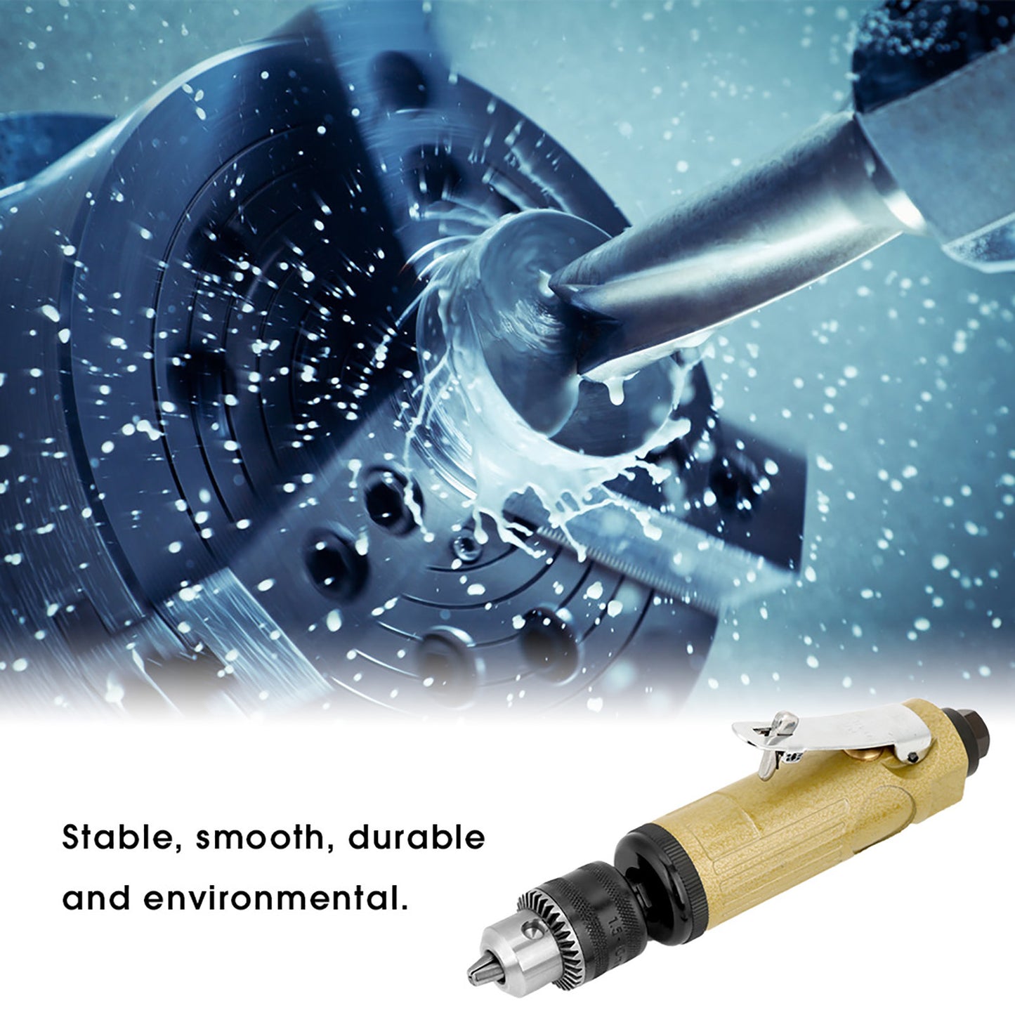 High Speed Straight Air Power Drill Pneumatic Drilling Tool 22000rpm