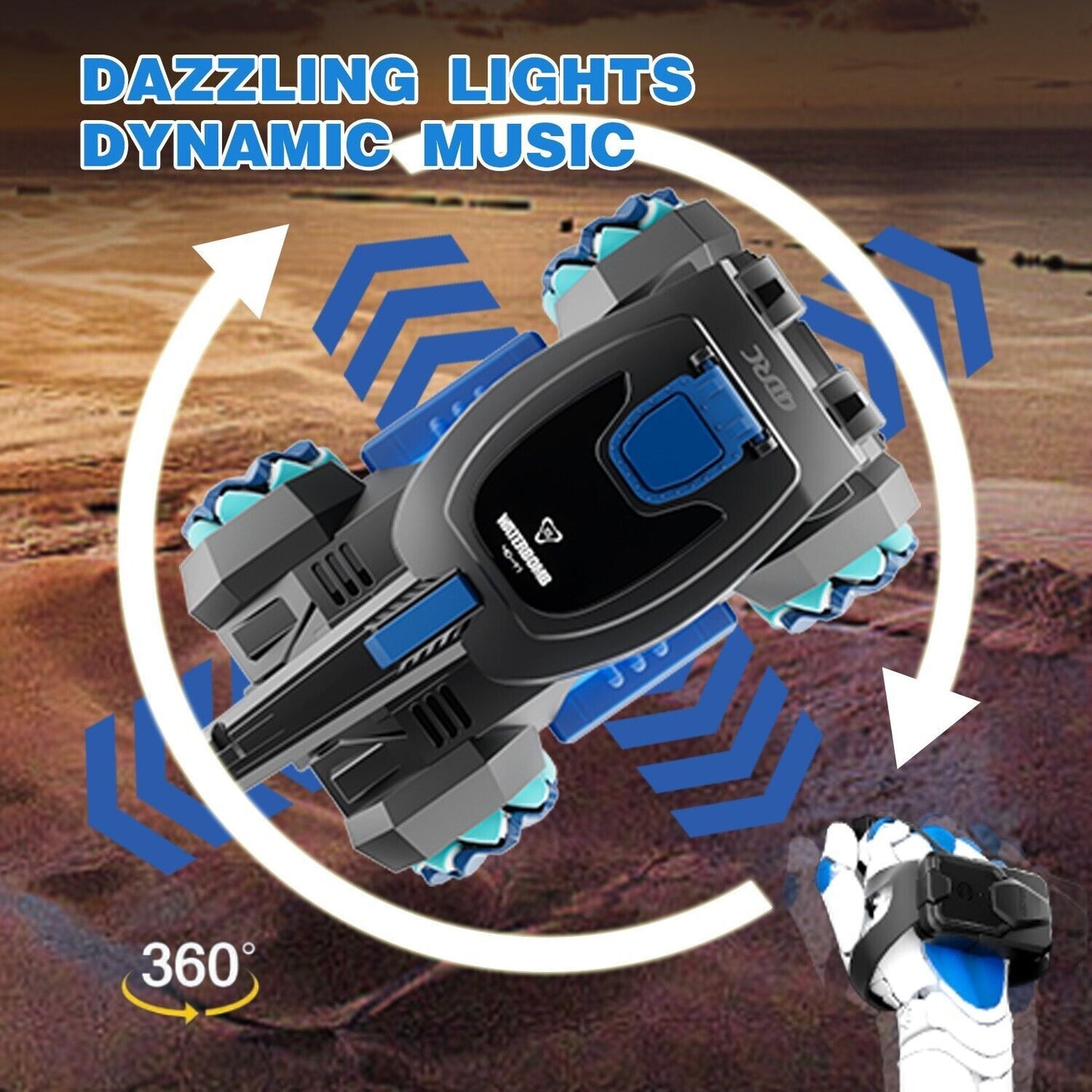 2025 Y1 RC Truck Drift Gesture Car, Rc Crawler Scale Water Bullet Shooting,All Terrain 4WD Battle Stunt Car With 360 Rotating, Lights Music Birthday Gifts,RED.Logistics Is Randomly Sent By USPS,FEDEX