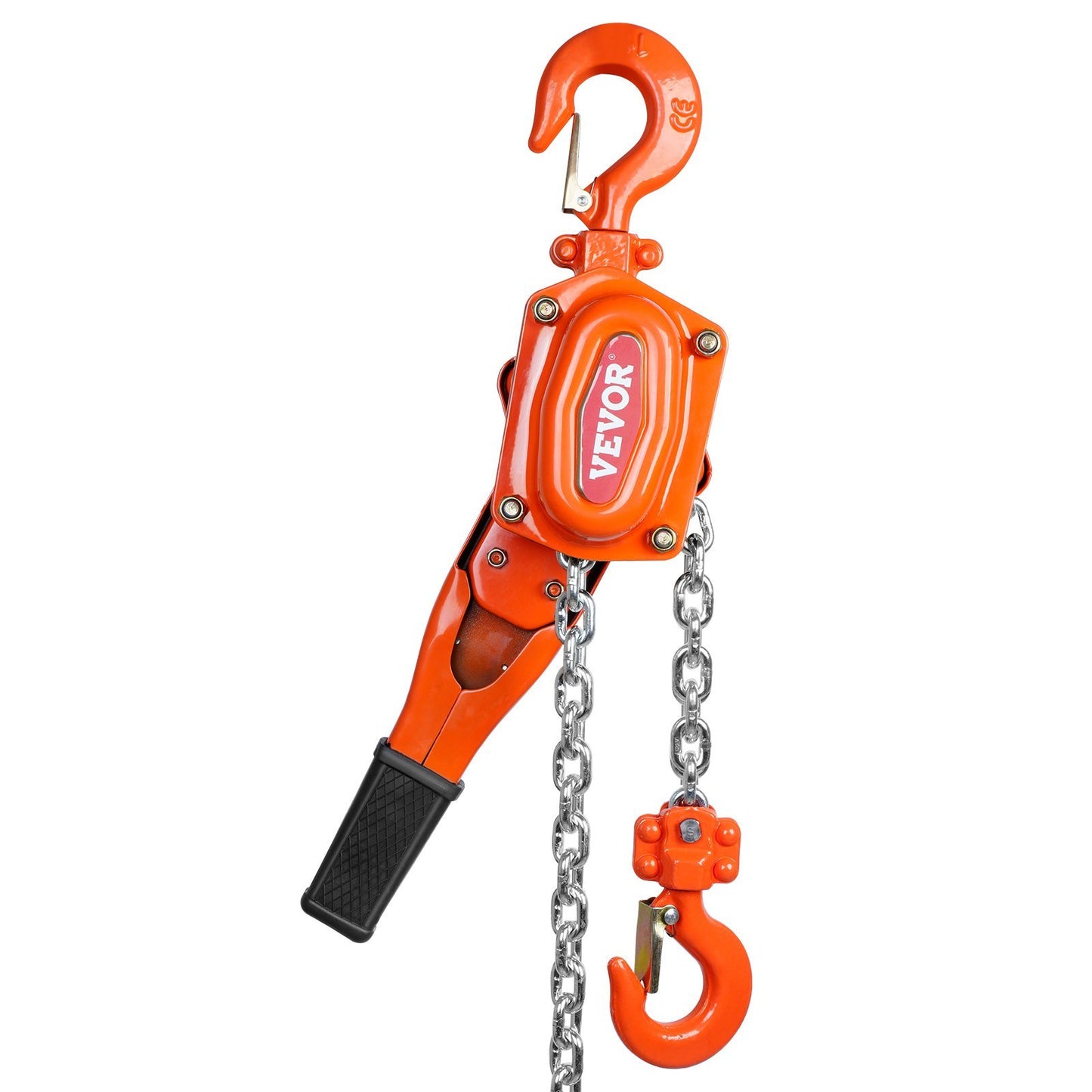 VEVOR Manual Lever Chain Hoist, 1650 Lbs Capacity 10 FT Come Along, G80 Galvanized Carbon Steel With Weston Double-Pawl Brake, Auto Chain Leading Rotation Hook, For Garage Factory Dock