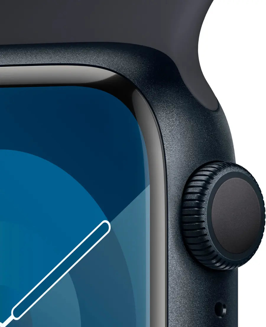 Apple Watch Series 9 (2023) – 45mm GPS Wi-Fi – Aluminum Case with Sport Band