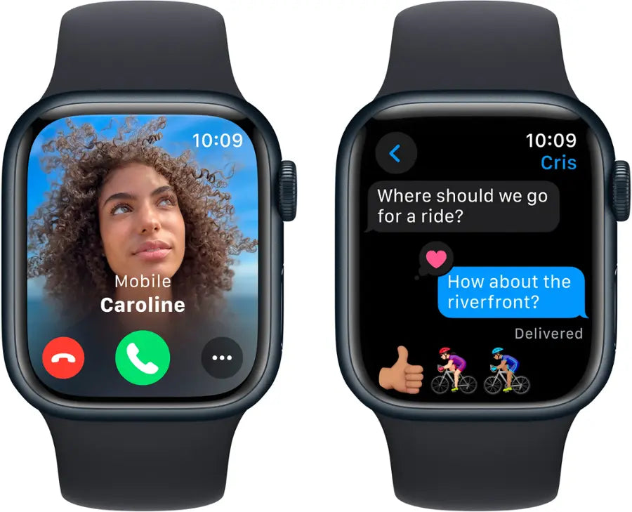 Apple Watch Series 9 (2023) – 45mm GPS Wi-Fi – Aluminum Case with Sport Band