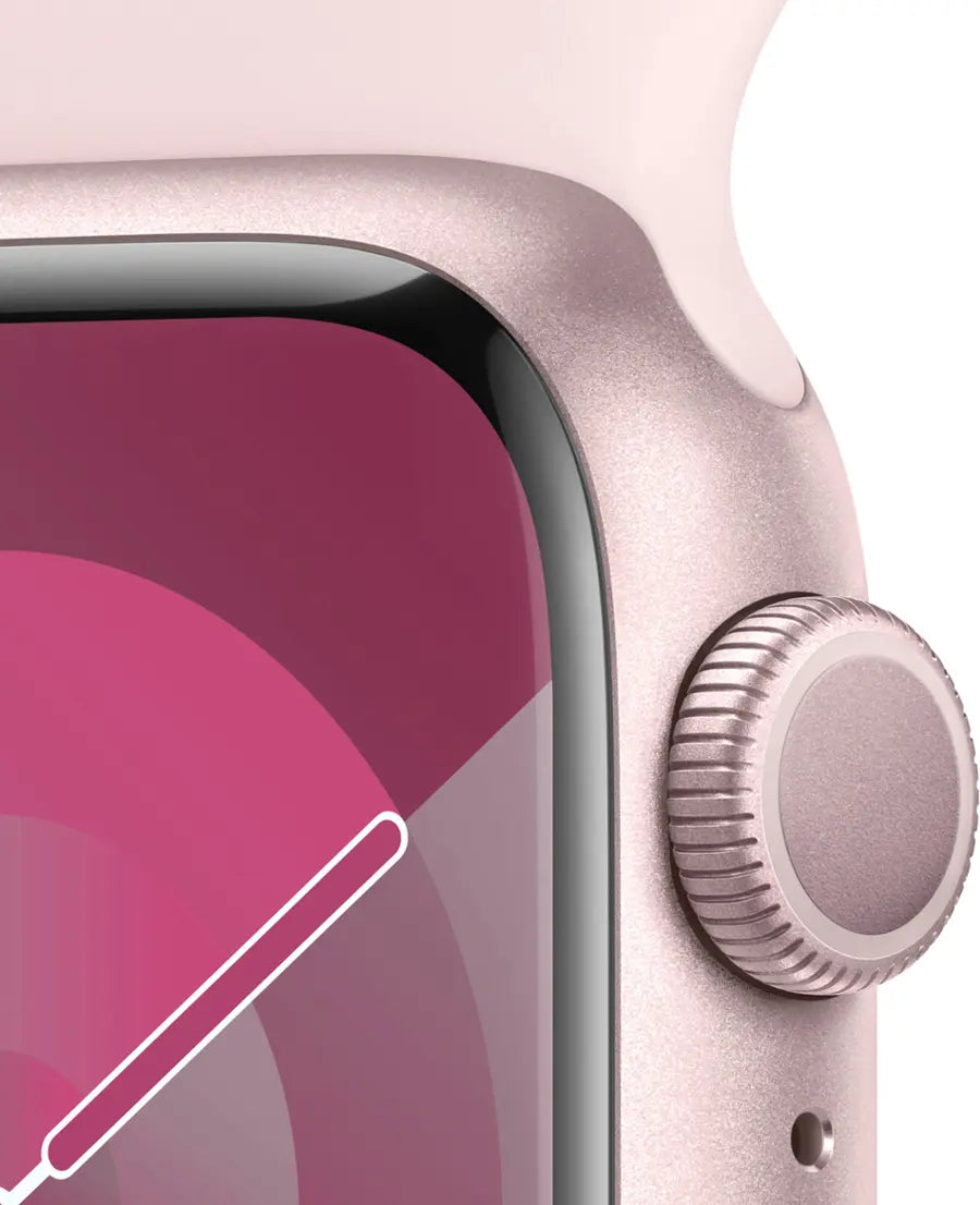Apple Watch Series 9 (2023) – 45mm GPS Wi-Fi – Aluminum Case with Sport Band